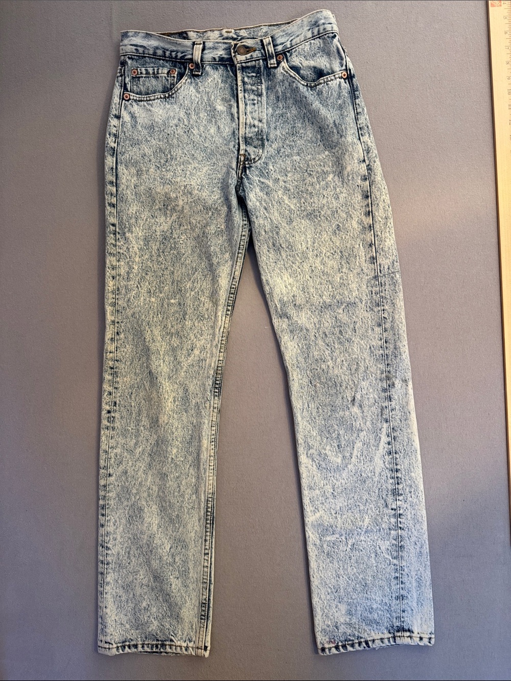 Vintage Levi’s 501 Jeans Made in USA Acid Wash Stonewash Denim